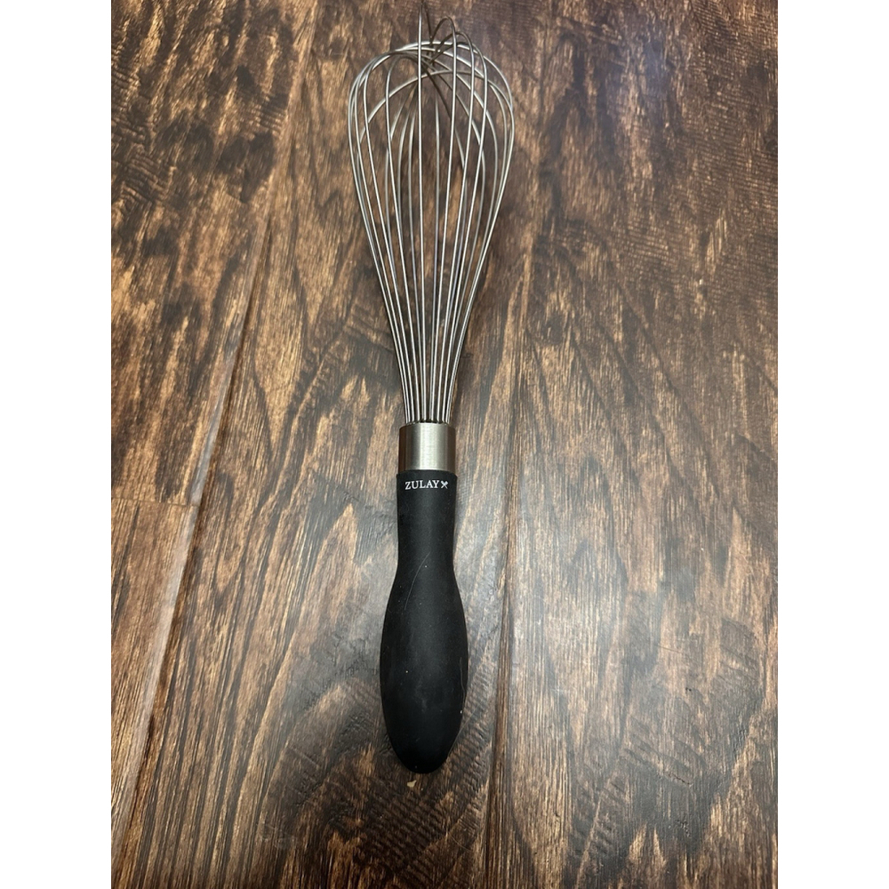 Zulay Kitchen Stainless Steel Balloon Whisk 12 Inch Non-slip Silicone Handle
